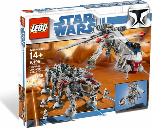 مجموعة دروبشيب من ليجو ريبابليك مع مشاية AT-OT طراز 10195 من ستار وورز