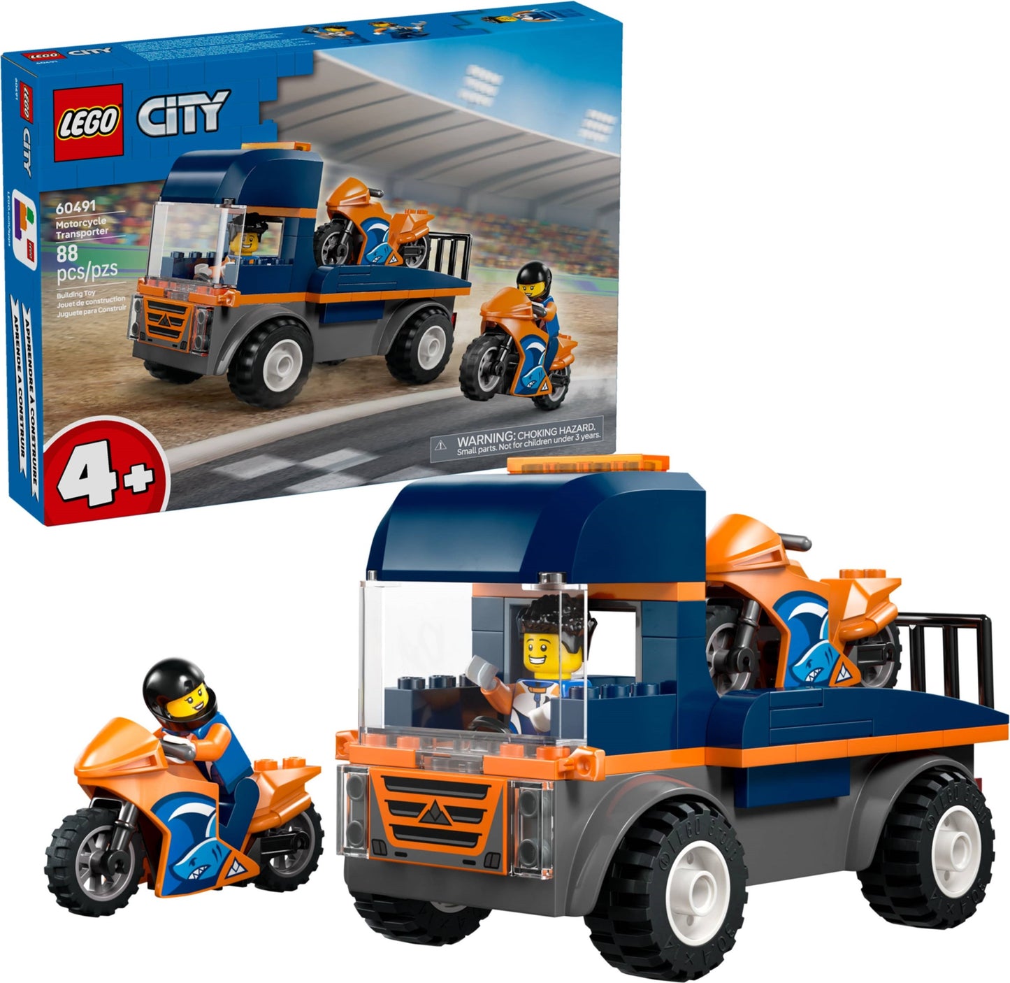 LEGO MotorCycle transporter 60491 City