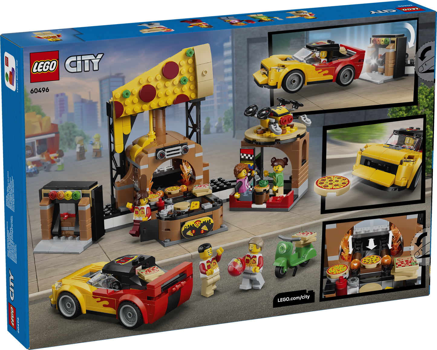 LEGO Pizza Delivery Experience with Vehicles 60496 City