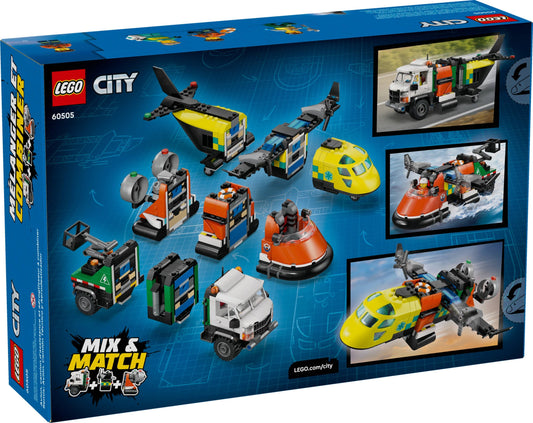 LEGO Airplane, Service Truck & Hovercraft Remix 60505 City
