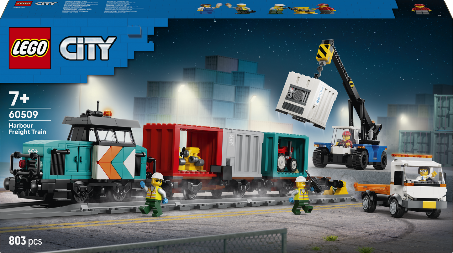 LEGO Harbour Freight Train with Crane & Truck 60509 City