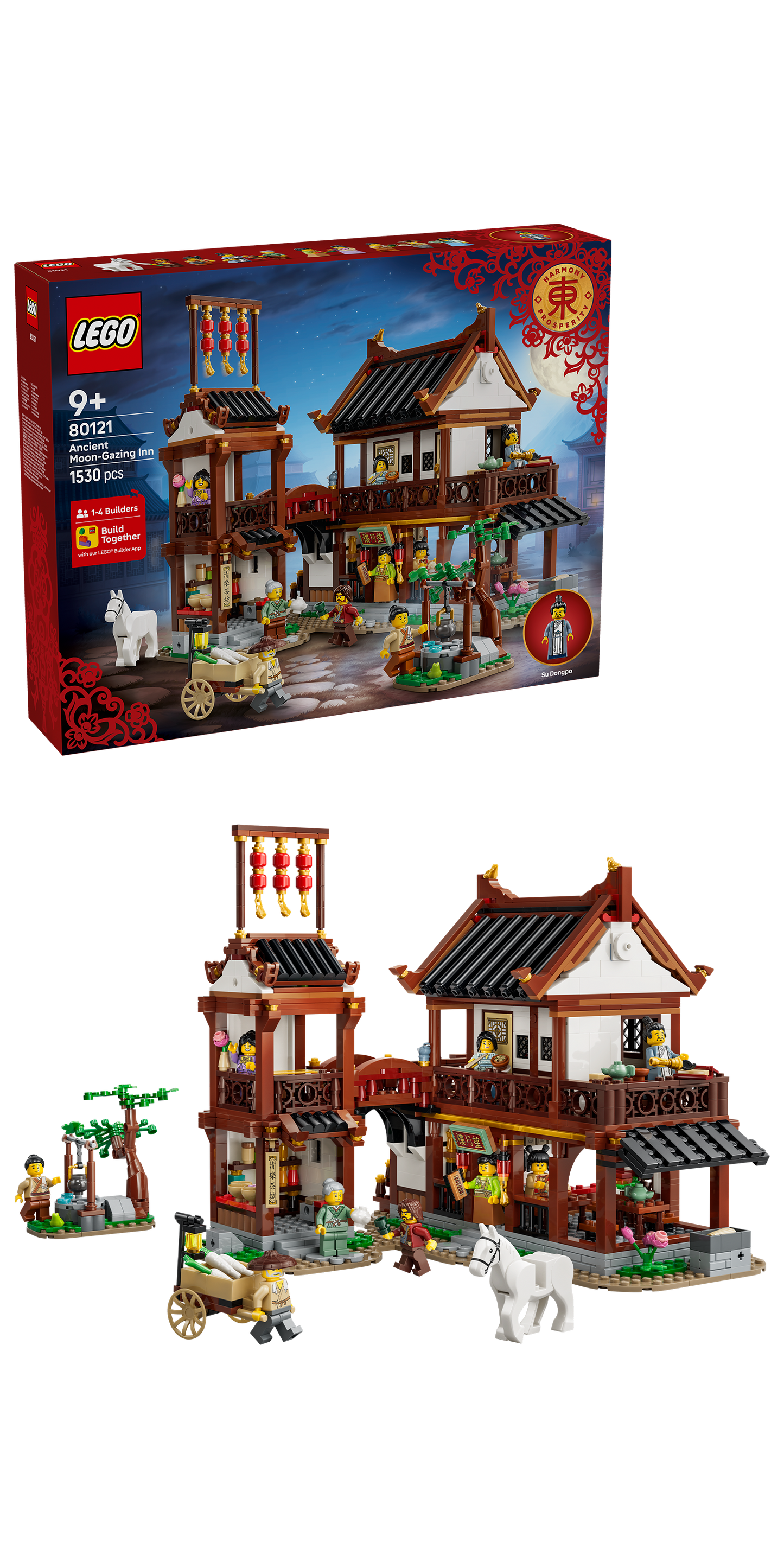 LEGO Ancient Moon-Gazing Inn 80121 Chinese NewYear