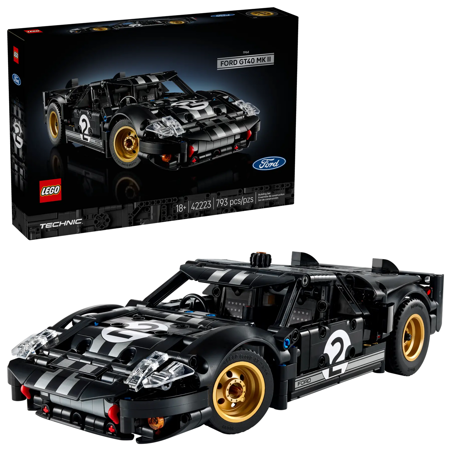LEGO 1966 Ford GT40 MKII 42223 Technic