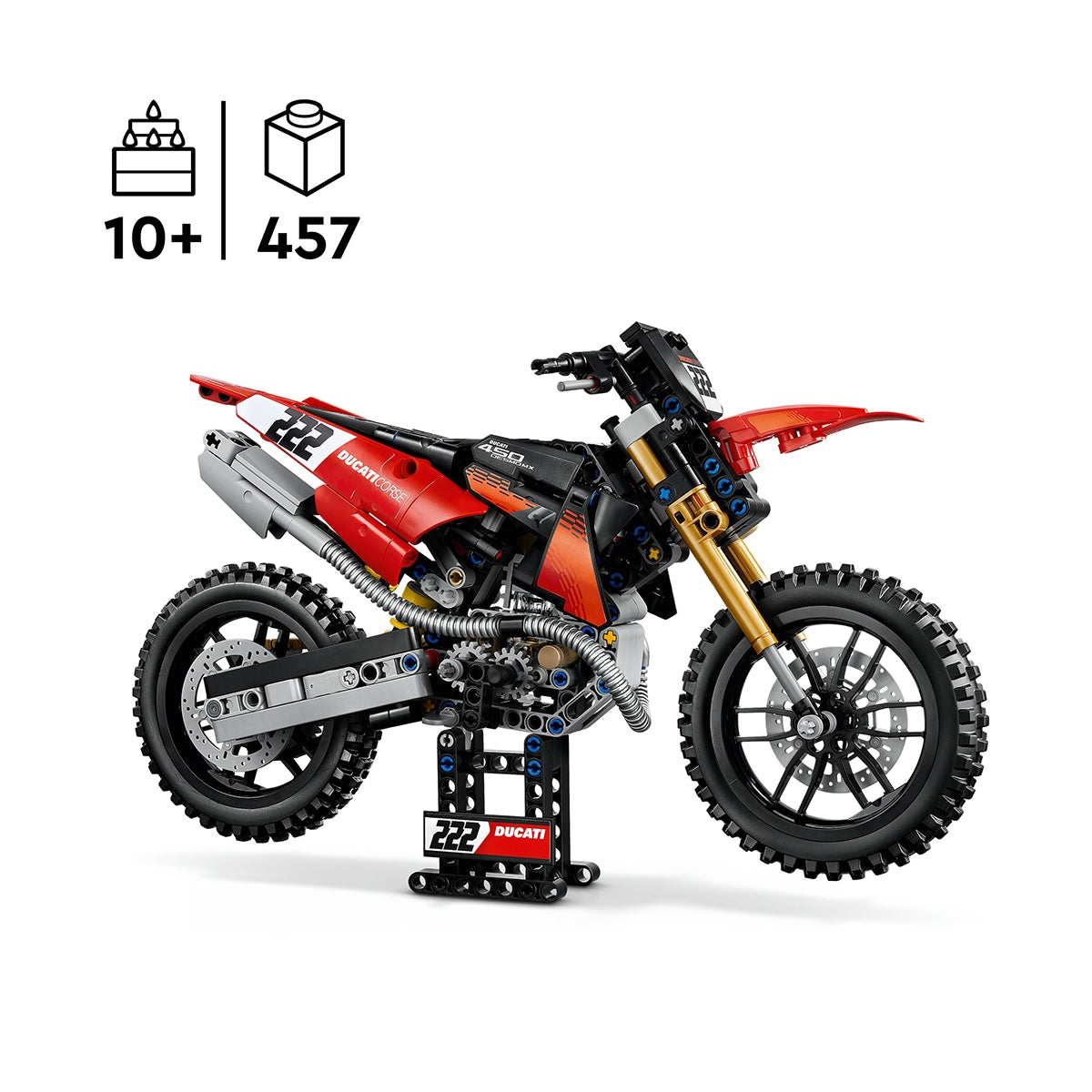 LEGO Ducati Desmo 450 MX Factory 42238 Technic
