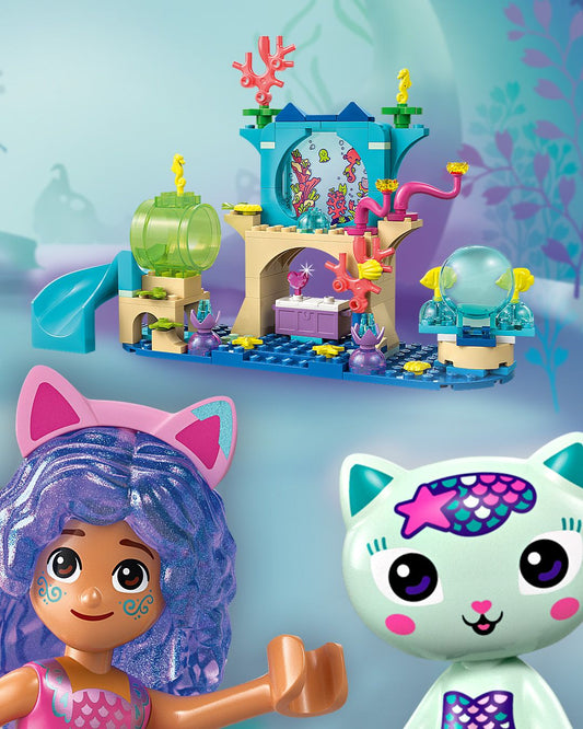 ليغو حورية البحر مغامرة غابي في حوض السمك 11204 بيت الدمية غابي