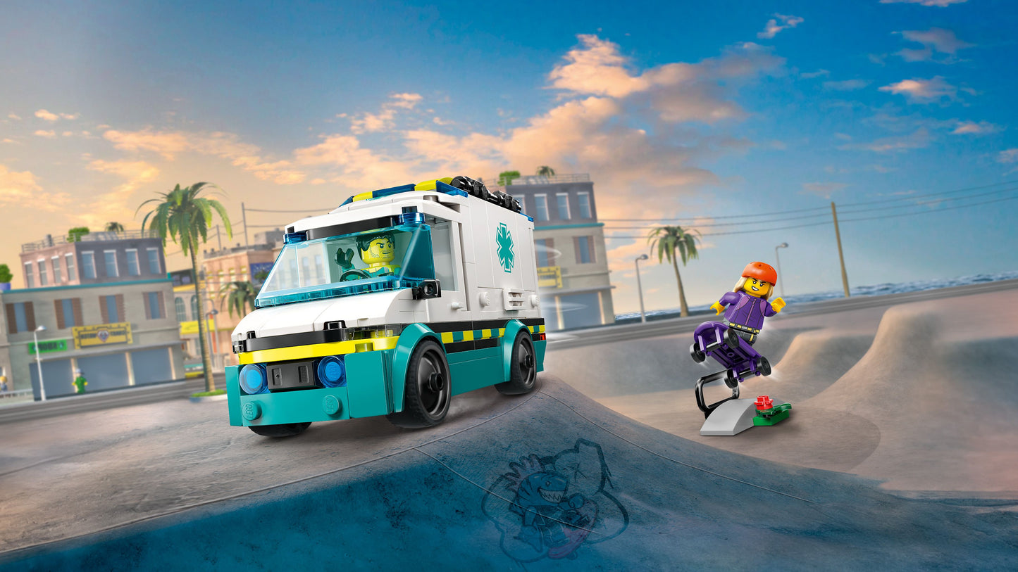 سيارة إسعاف ليغو مع مدينة الأخوة 60451