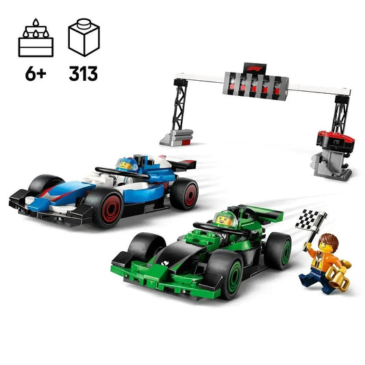 LEGO F1 Start lijn met VCARB & Sauber Formula 1 auto's 60474 City