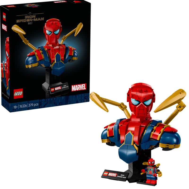 LEGO Iron Spider-Man buste 76326 Superheroes (Pre-order: augustus)