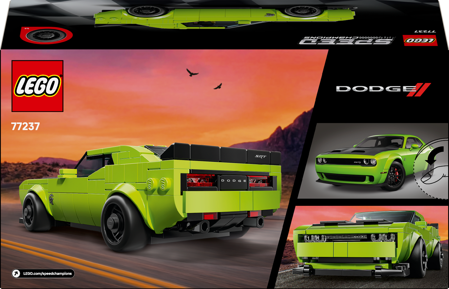 ليغو دودج تشالنجر SRT هيلكات 77237 سبيد تشامبيونز (الطلب المسبق: أغسطس)