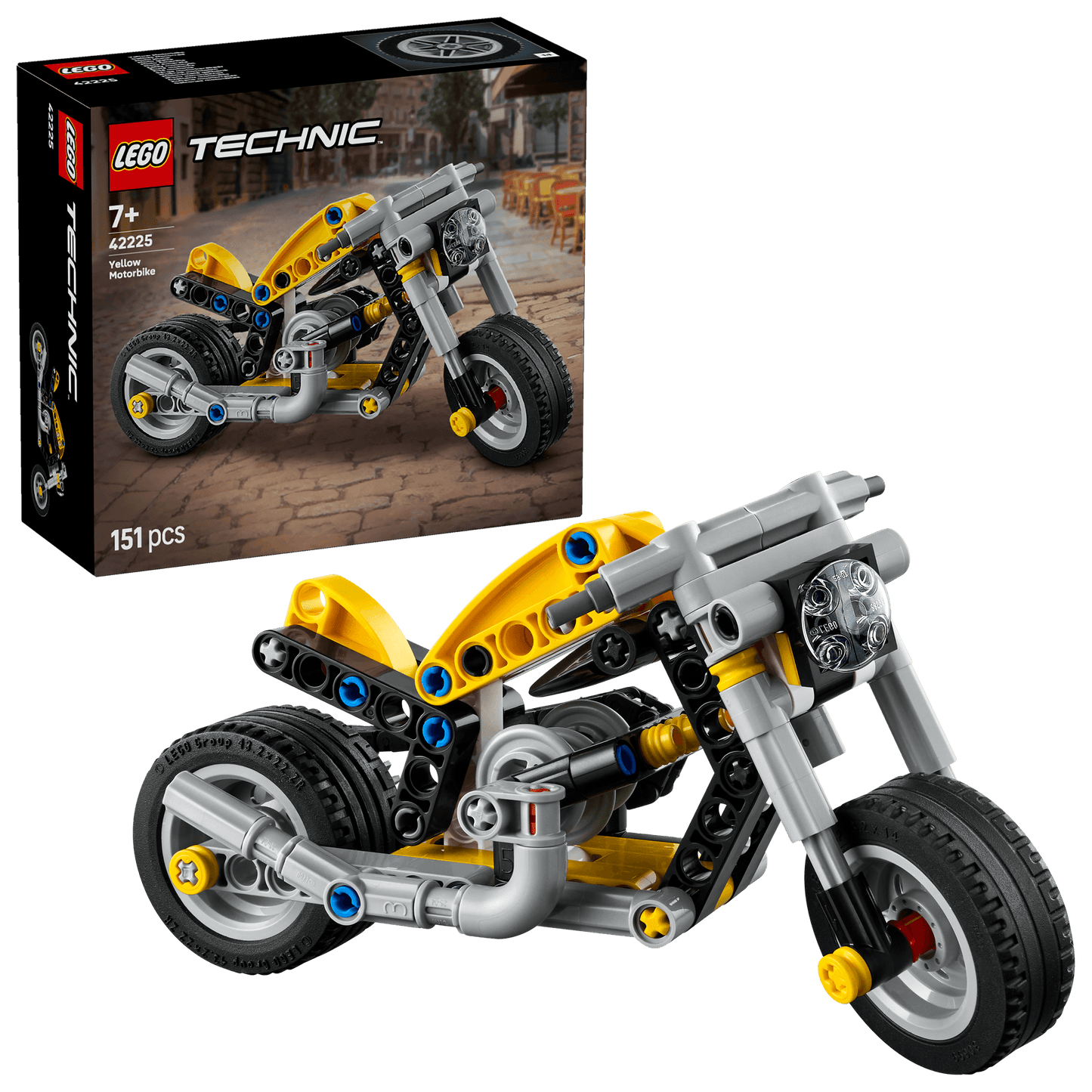 LEGO Yellow Motorcycle 42225 Technic