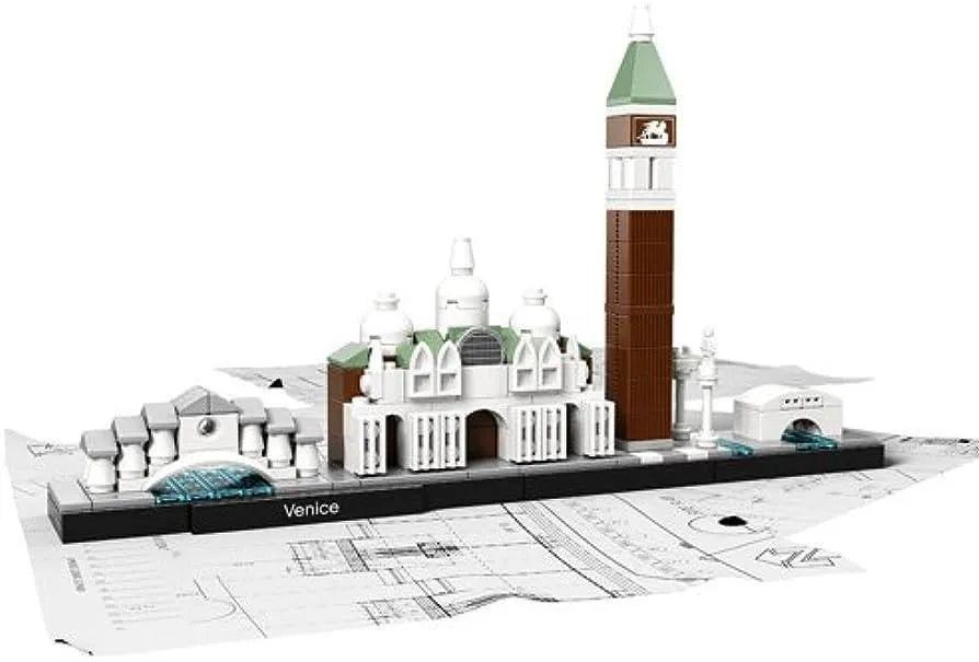 LEGO Architecture 21026 Venice Model featuring iconic buildings and beaches in Venice CA design