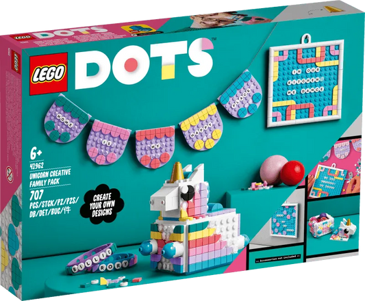 LEGO Unicorn Creative Family Pack 41962 Dots LEGO Dots @ 2TTOYS | Official LEGO shop😊🥰 LEGO €. 39.99