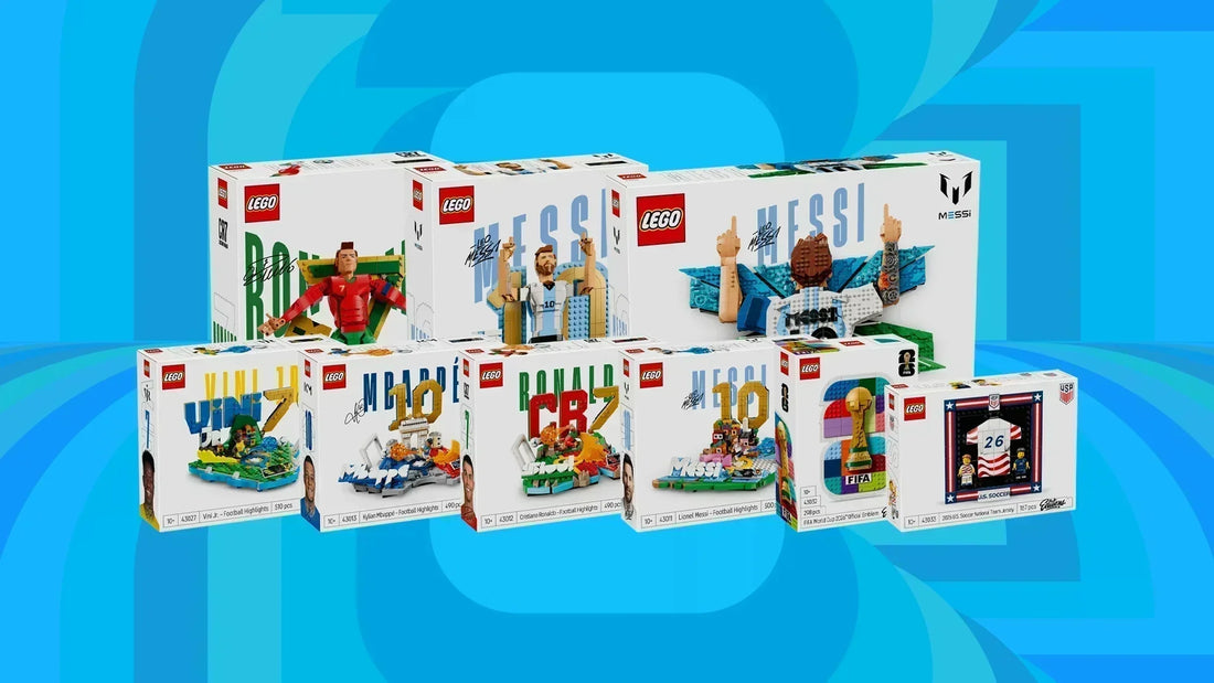 LEGO Editions 2026 World Cup: all sets featuring Messi, Ronaldo, Mbappé, and Vini Jr. lined up