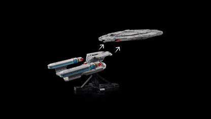 LEGO StarTrek Enterprise... الجذع ليس متاحًا بشكل جيد وخفيف الوزن في مكانه