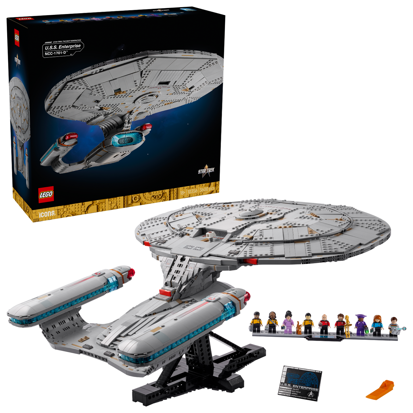 LEGO StarTrek Enterprise... الجذع ليس متاحًا بشكل جيد وخفيف الوزن في مكانه