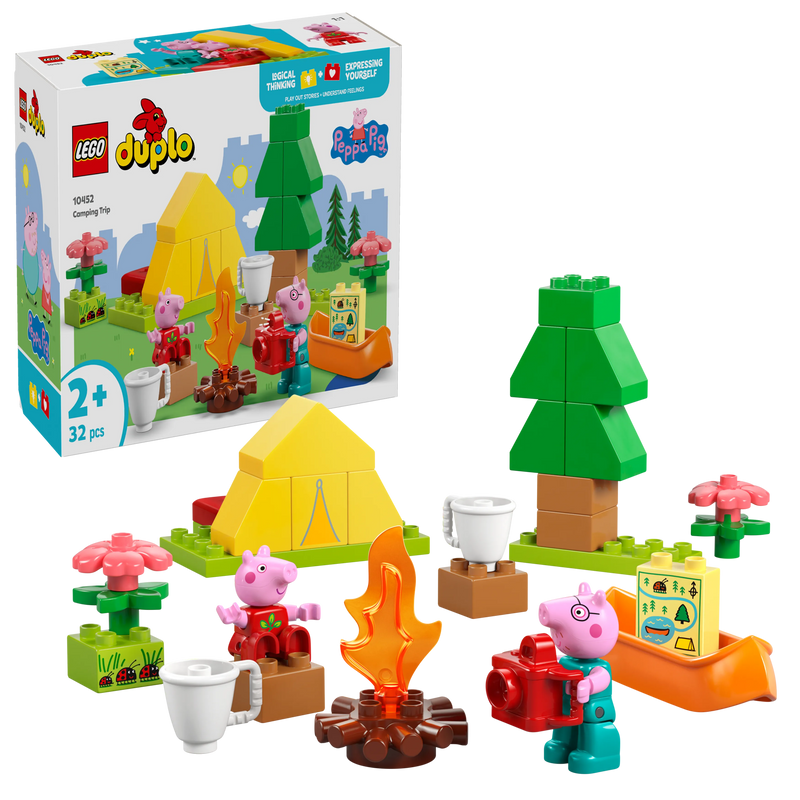 التقى LEGO Kampeertrip مع Peppa Pig 10452 Peppa Pig