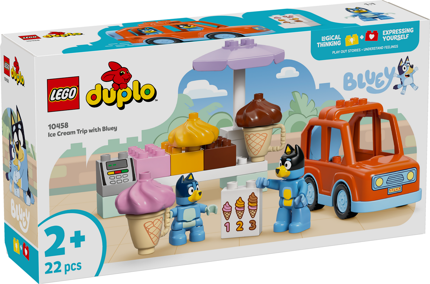 LEGO Huis van Bluey وعائلة مع geheugenspel 10459 Duplo Bluey طلب مسبق: 1 أغسطس)