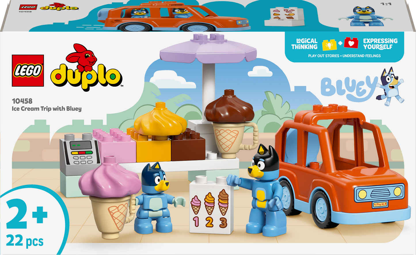 LEGO Huis van Bluey وعائلة مع geheugenspel 10459 Duplo Bluey طلب مسبق: 1 أغسطس)