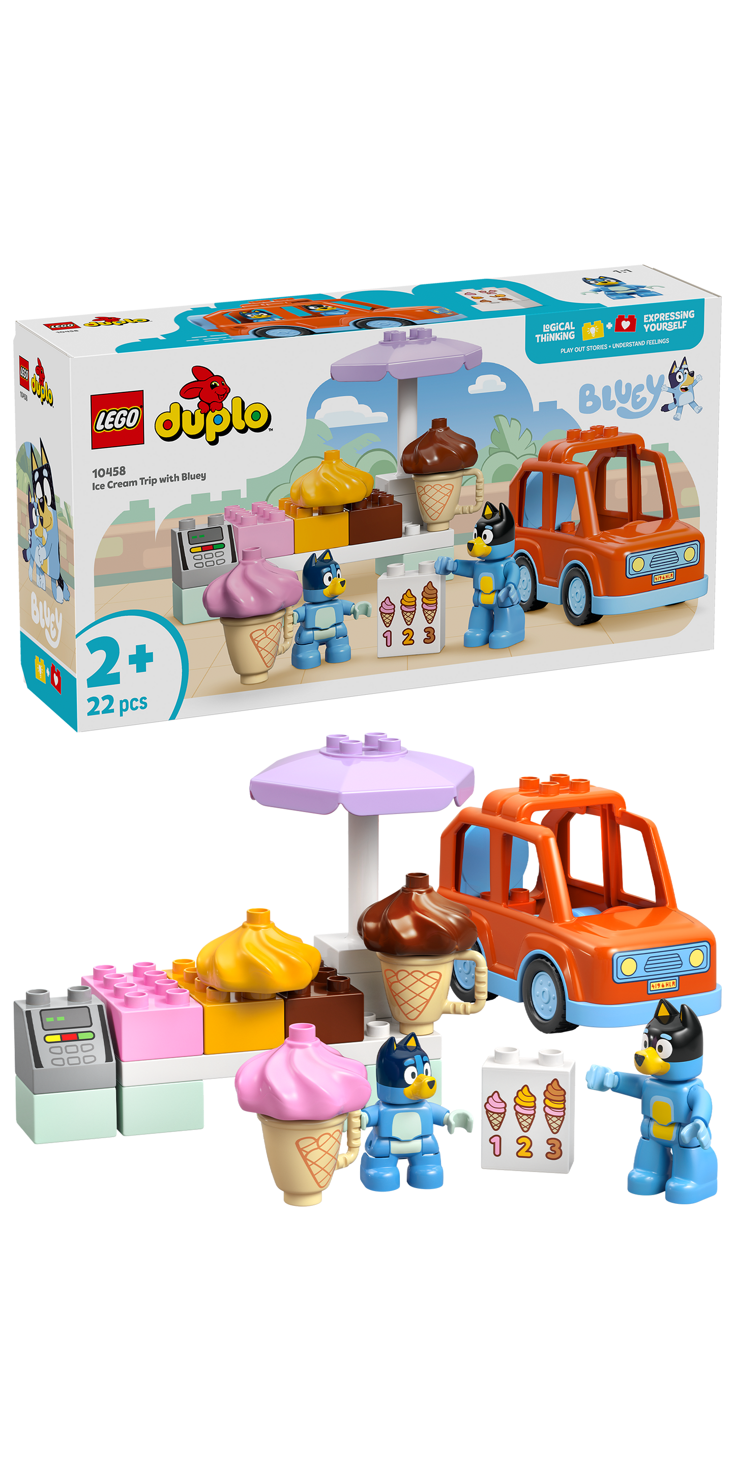 LEGO Huis van Bluey وعائلة مع geheugenspel 10459 Duplo Bluey طلب مسبق: 1 أغسطس)