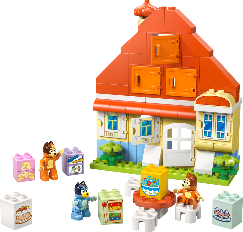 ليجو هاوس أوف بلوي وعائلتها مع لعبة الذاكرة 10459 دوبلو بلوي