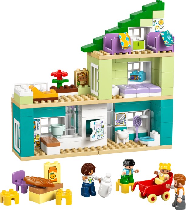 LEGO منزل عائلة حديث 3 في 1 مع شخصيات 10470 DUPLO