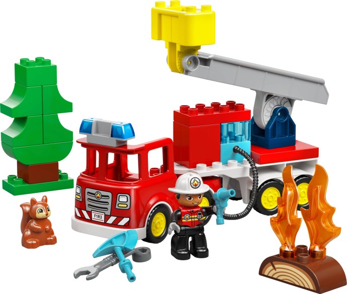LEGO Fire Truck with Hose and Firefighter 10473 DUPLO