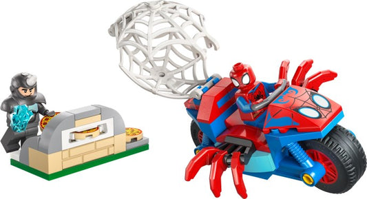 LEGO Spidey on his Motorcycle vs. Rhino 11206 Ninjago