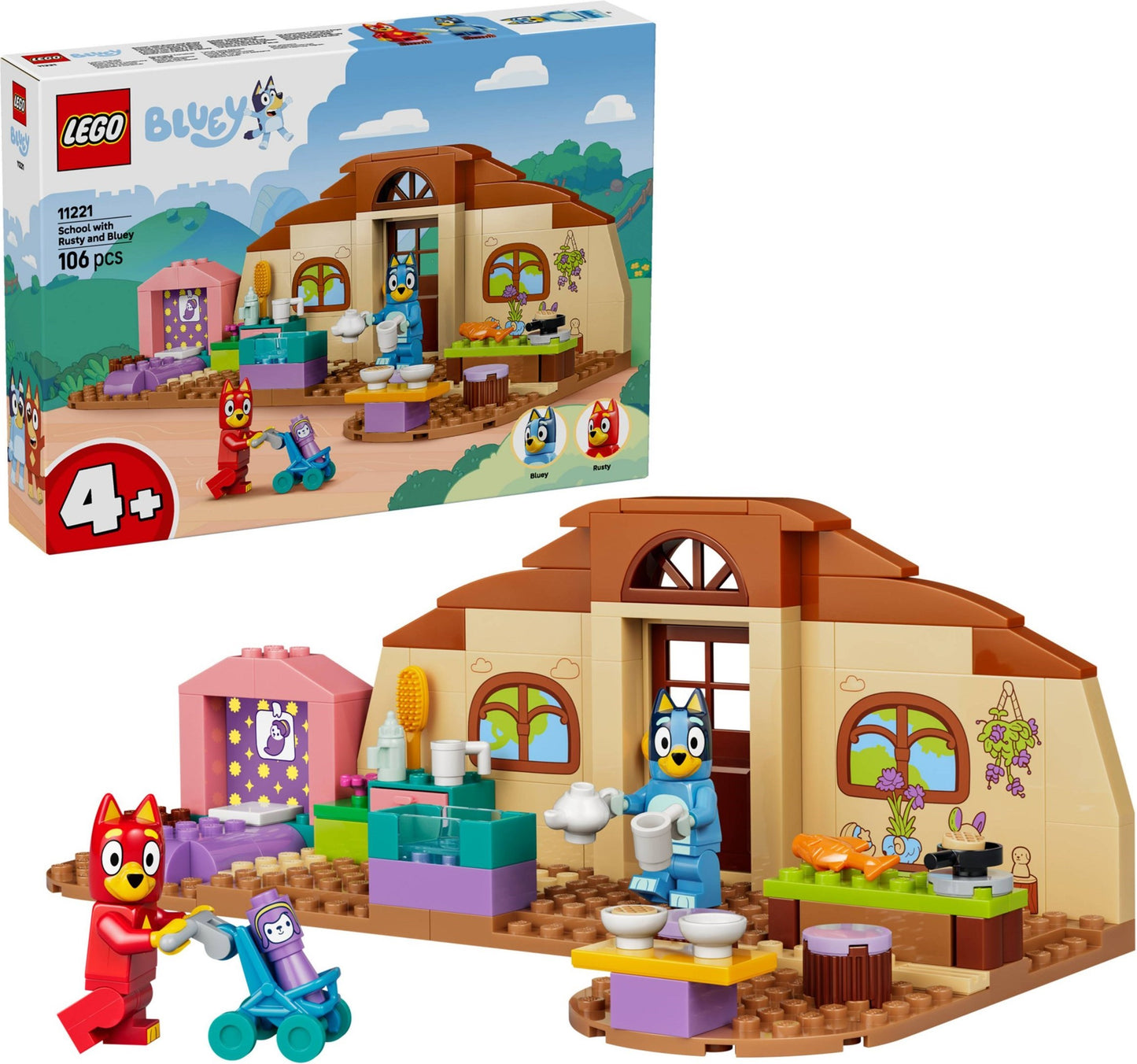 LEGO School with Rusty and Bluey 11221 Bluey