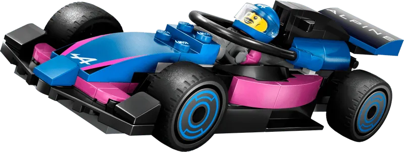 التقت LEGO Pitbox مع سيارة Mercedes AMG en Alpine F1 60444 City