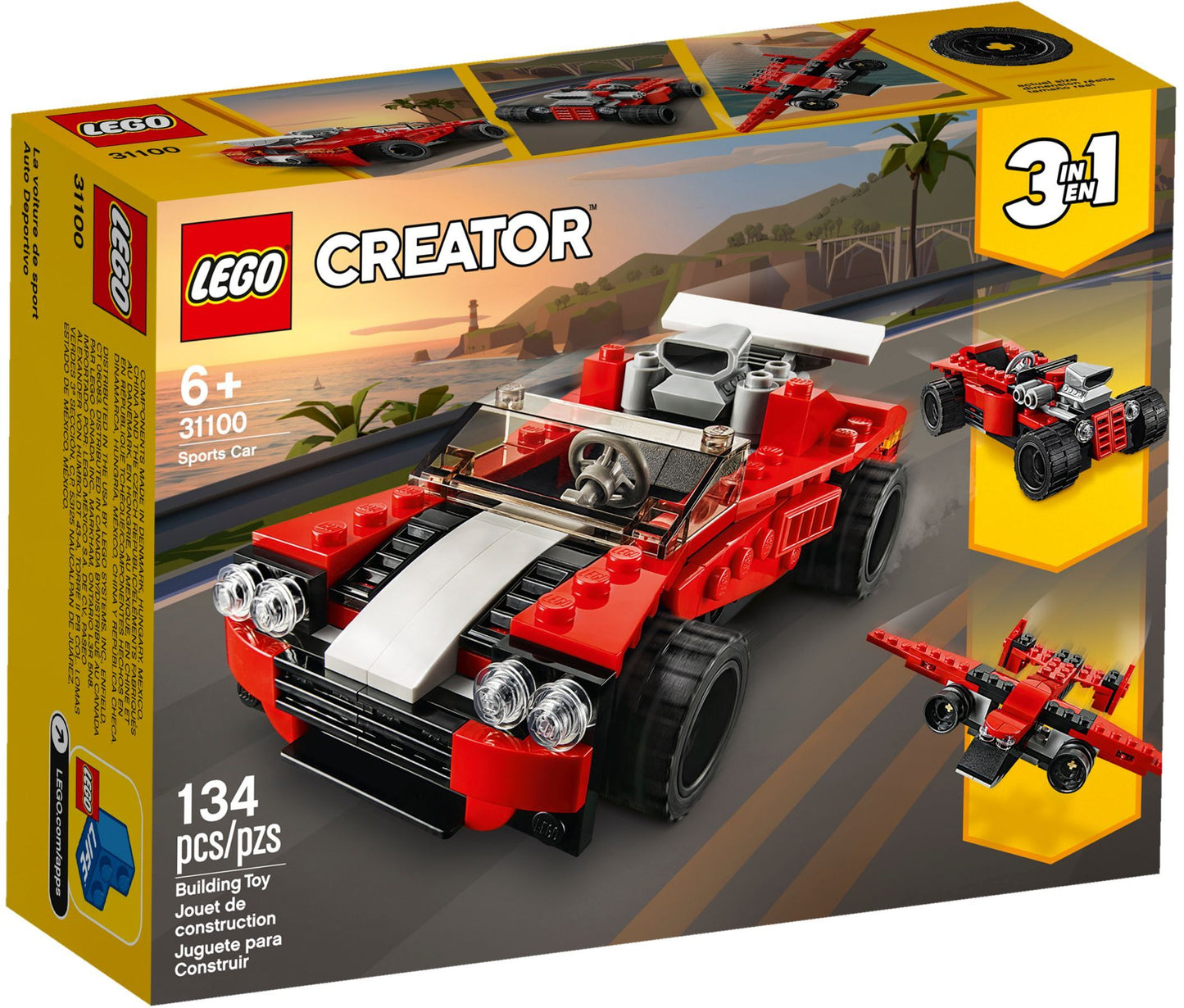LEGO Sports Car 31100 Creator 3 in 1