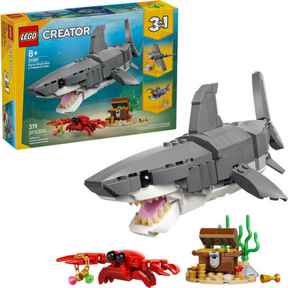 LEGO Fierce Shark with a Treasure Ches 31381 Creator 3 in 1