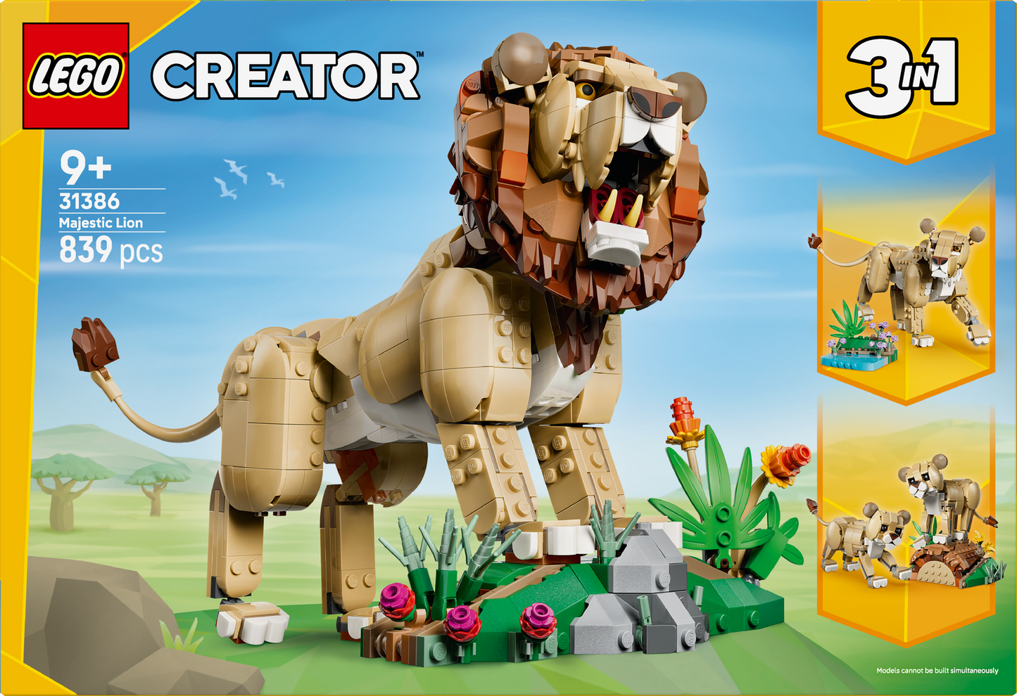 LEGO: Wild Animals: Majestic Lion 31386 Creator