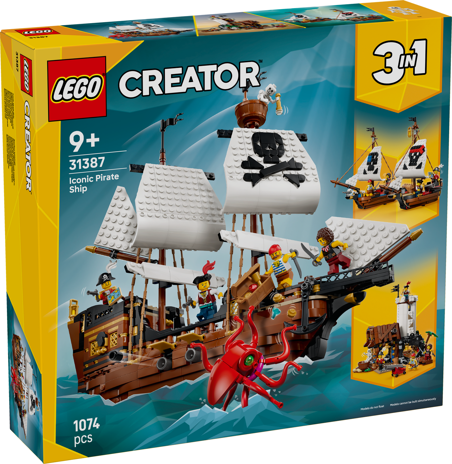 LEGO Iconic Pirate Ship 31387 Creator 3 in 1