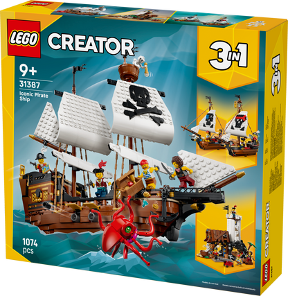 LEGO Iconic Pirate Ship 31387 Creator 3 in 1