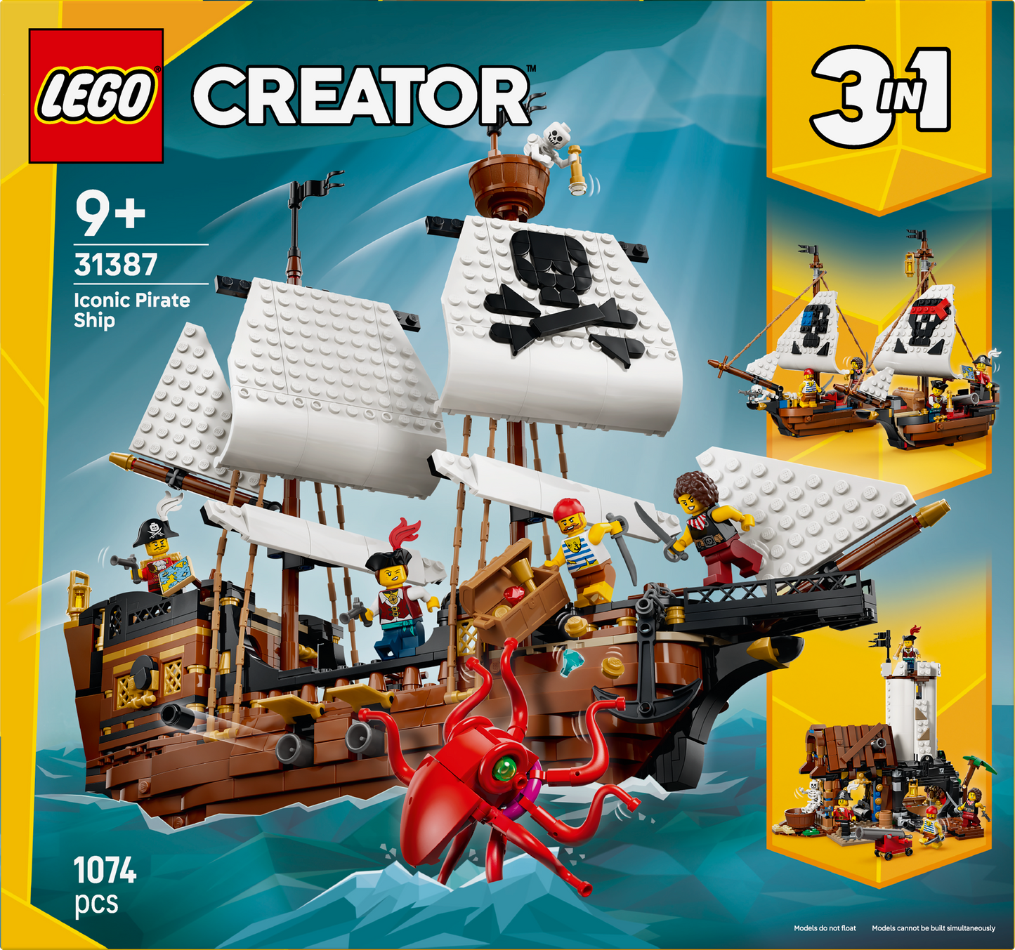 LEGO Iconic Pirate Ship 31387 Creator 3 in 1