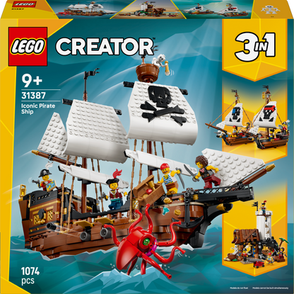LEGO Iconic Pirate Ship 31387 Creator 3 in 1