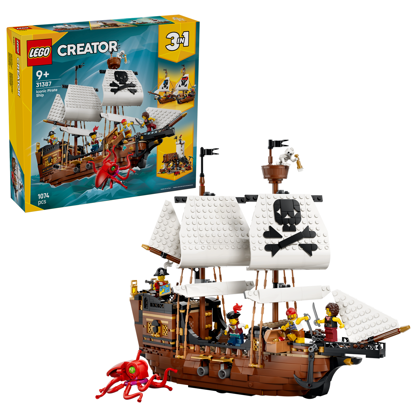 LEGO Iconic Pirate Ship 31387 Creator 3 in 1