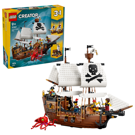 LEGO Iconic Pirate Ship 31387 Creator 3 in 1