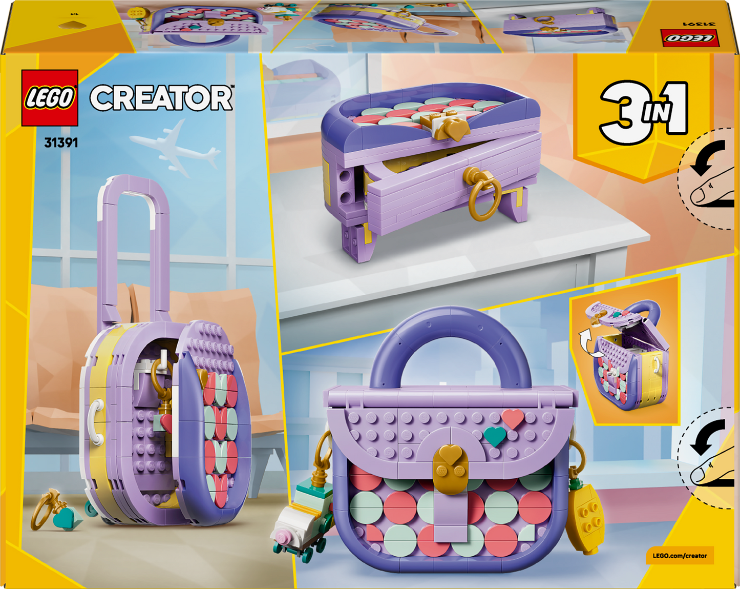 LEGO Fashion Bag with Storage 31391 Creator 3 in 1
