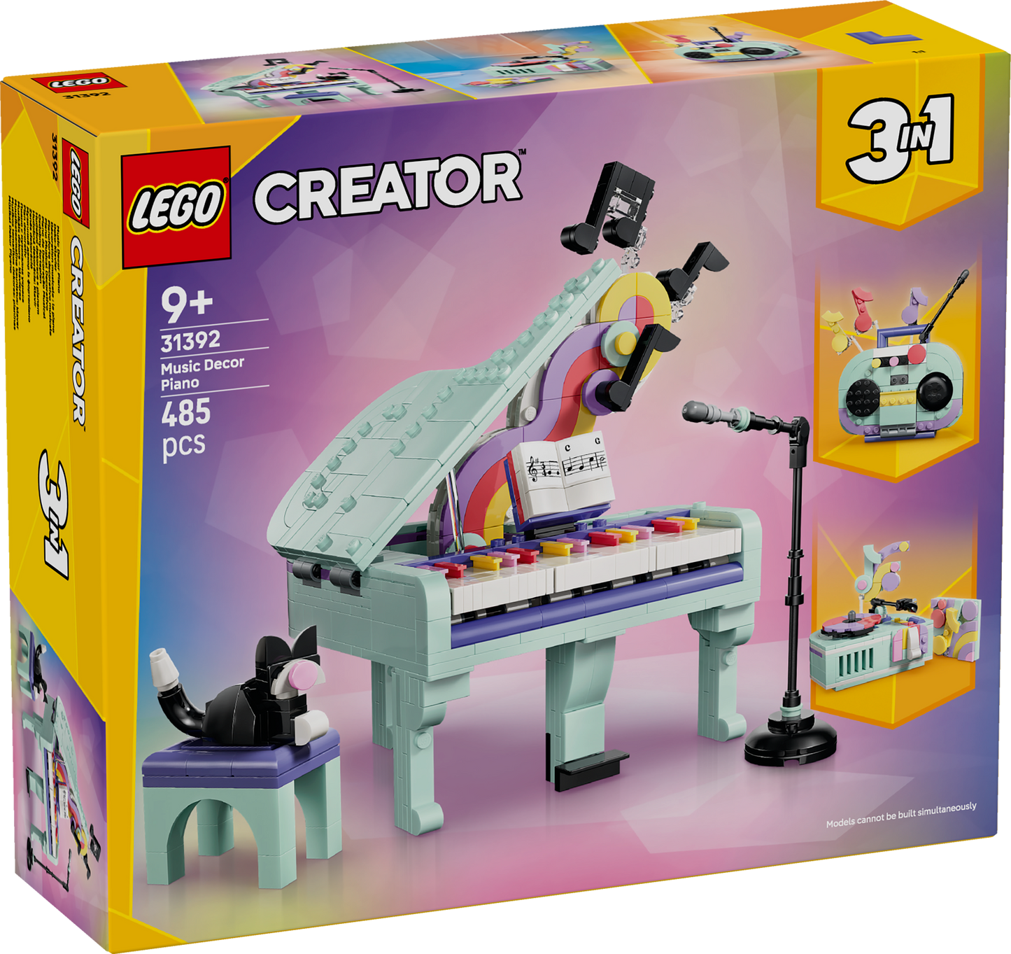 LEGO Music Decor Piano with Cat 31392 Creator 3 in 1