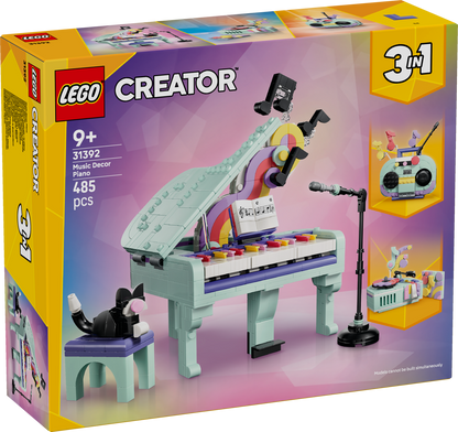 LEGO Music Decor Piano with Cat 31392 Creator 3 in 1