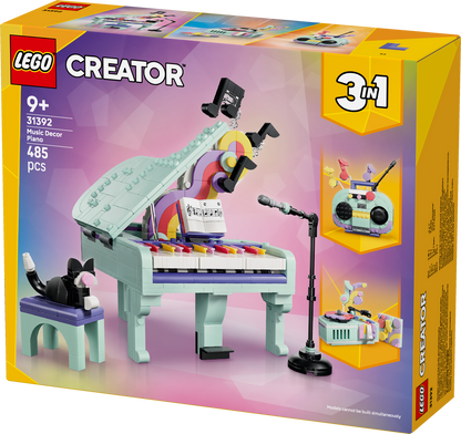 LEGO Music Decor Piano with Cat 31392 Creator 3 in 1