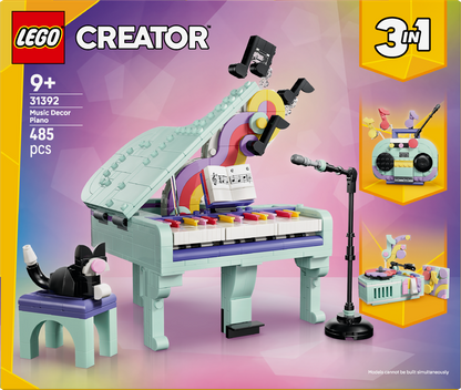 LEGO Music Decor Piano with Cat 31392 Creator 3 in 1