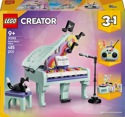 LEGO Music Decor Piano with Cat 31392 Creator 3 in 1