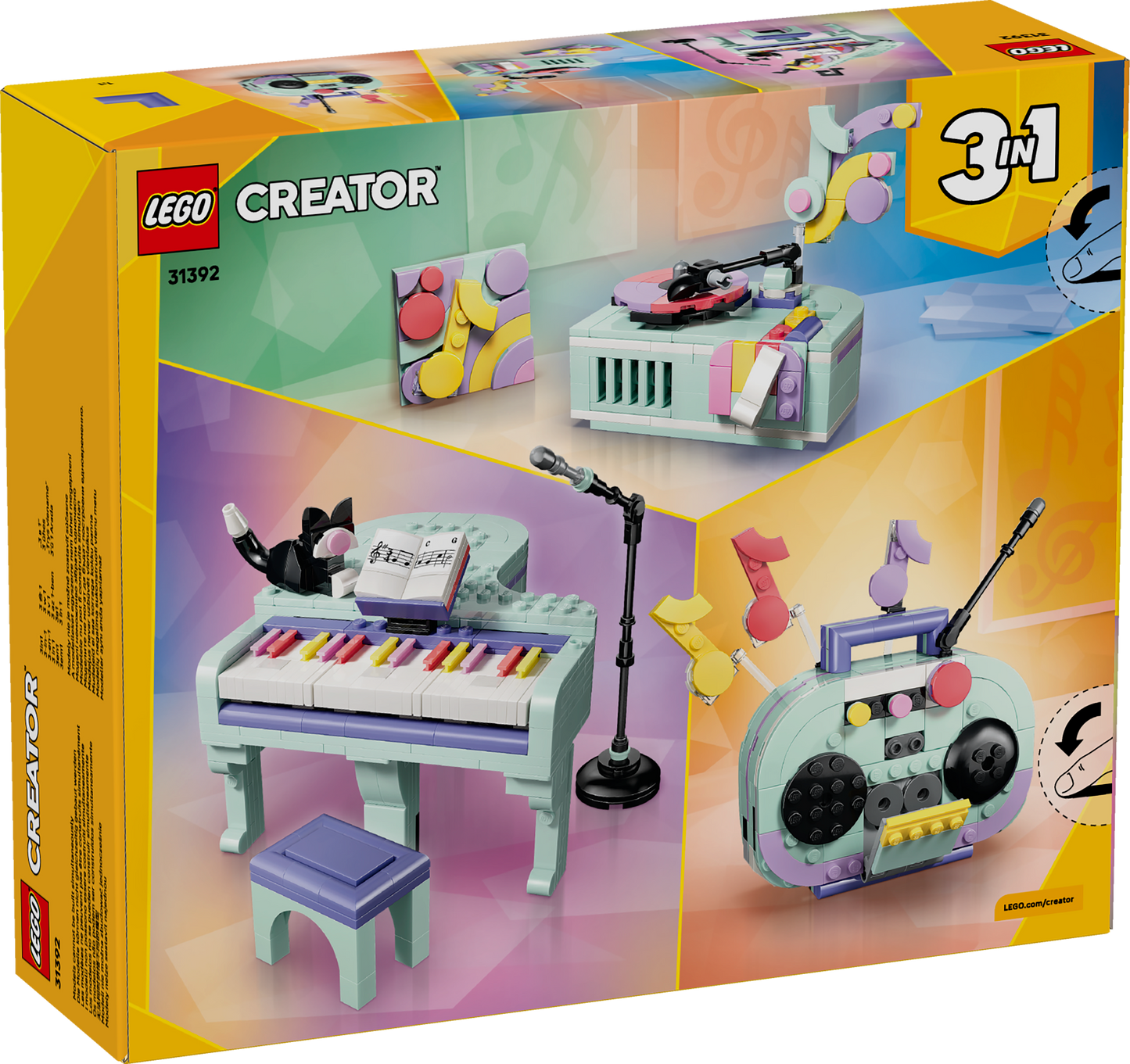 LEGO Music Decor Piano with Cat 31392 Creator 3 in 1