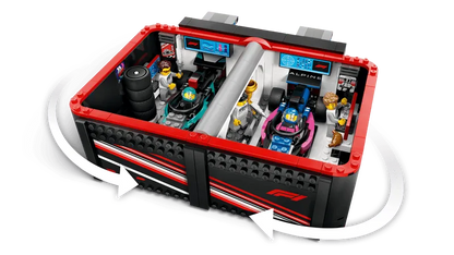 التقت LEGO Pitbox مع سيارة Mercedes AMG en Alpine F1 60444 City