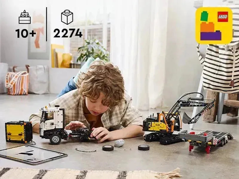 شاحنة ليغو فولفو FMX وEC230 آلة جراف كهربائية 42175 تكنيك