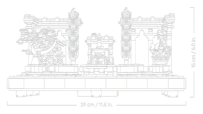 أيقونات حديقة ليغو مع نافورة 10359