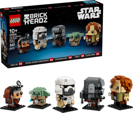 LEGO The Mandalorian and Grogu: Allies & Villains 40856 Brickheadz