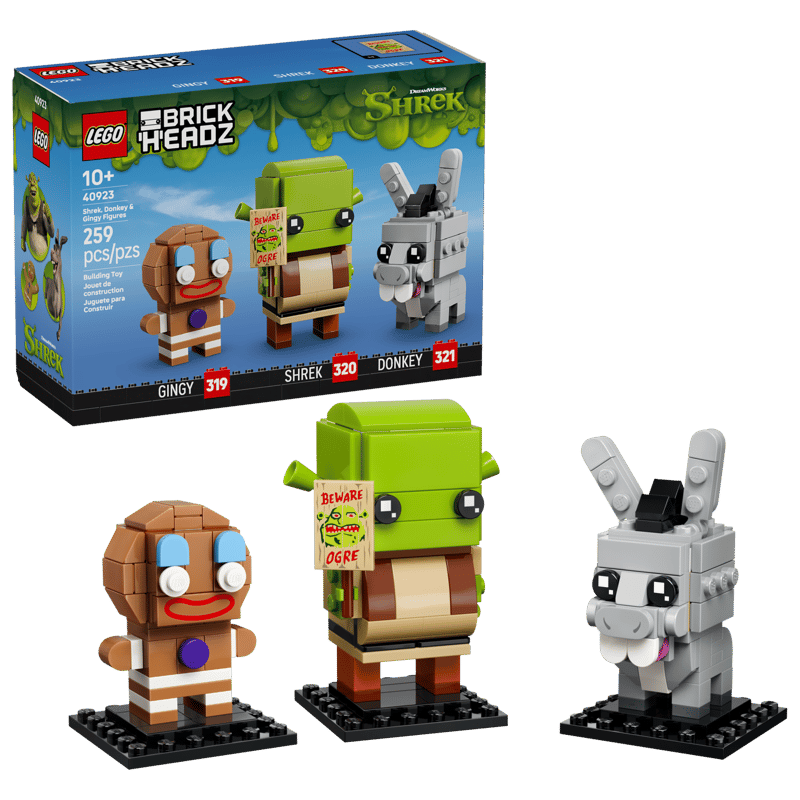 LEGO Shrek, Donkey & Gingy 40923 BrickHeadz